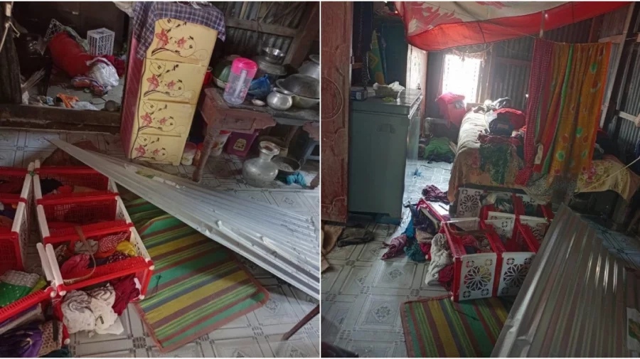 শ্বশুরের কুলখানিতে না যাওয়ায় জামাইয়ের বাড়ি ভাঙচুর